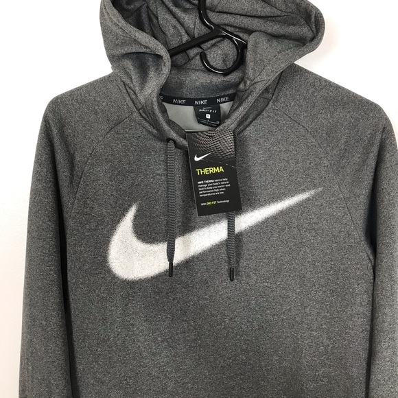 NWT- Nike Size small Therma Dri-Fit gray hoodie🔥 - Picture 2 of 8